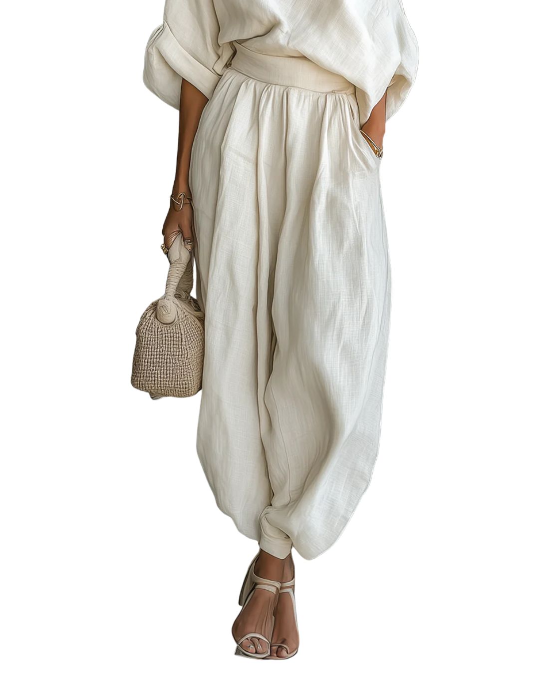 Alessia - Set Elegant Off-Shoulder din 2 Piese