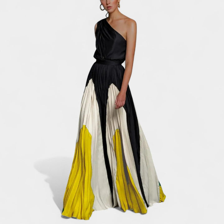 Poppy | Rochie Maxi Elegantă cu Un Umăr